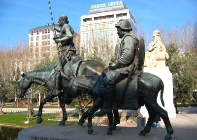 Madrid Plaza de Espana Don Quijote y Sancho Panza