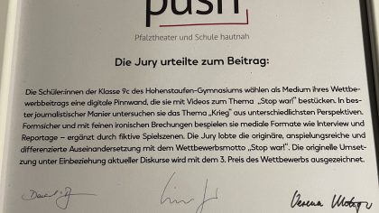 Deutsch Push Wettbewerb Theater 2023