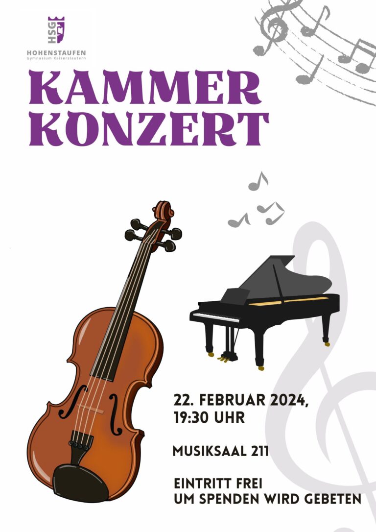 Musik Kammerkonzert 2024 Plakat