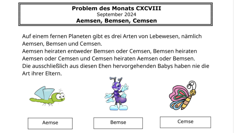 Mathematik Problem des Monats September 2024